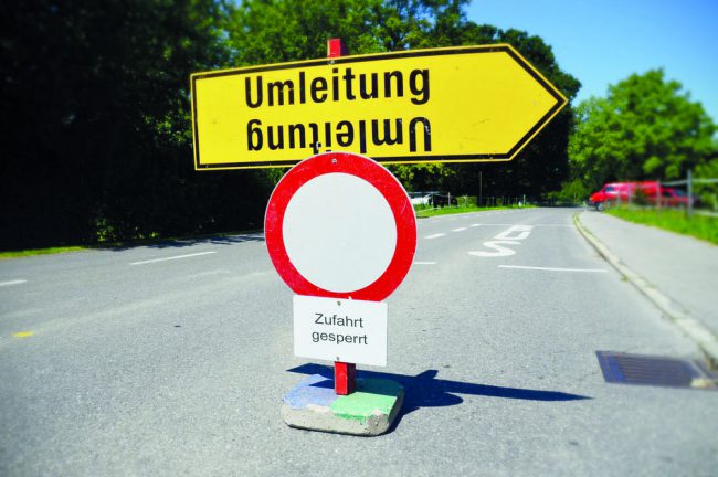 Straßensperre_Umleitung